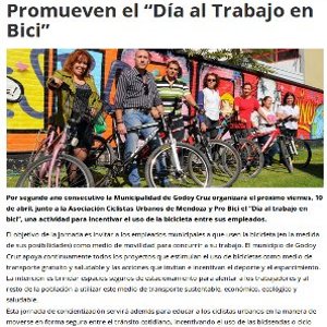 Promueven el “Día al Trabajo en Bici”